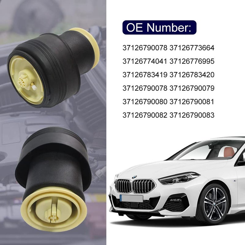 AIRSUSFAT Rear Air Suspension Spring Bag Compatible with BMW X5 E70 X6 E71 E72 37126790079 37126790078 37126790080 - Image 2